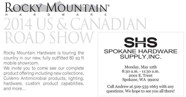 Monday, May 12th - 8:30am - 11:30am - 2001 E TrentSpokane, WA 99202